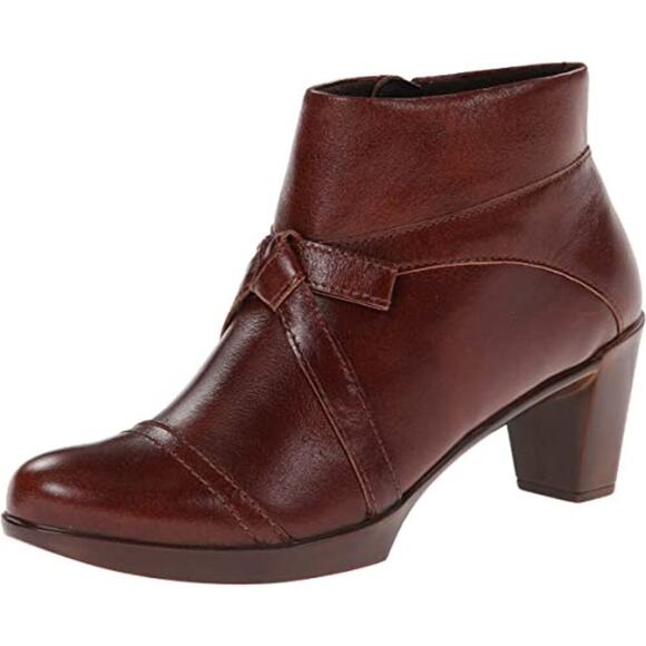 Naot Chestnut Leather Ankle Boots - Picture 2 of 12